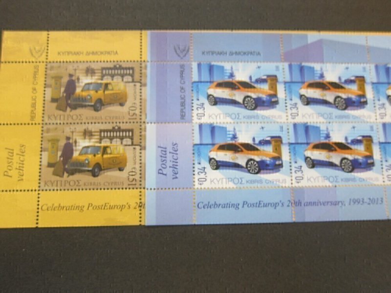 Cyprus 2013 Sc 1190-91 sheet(10) set MNH
