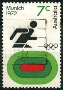 Australia Sc#527 Used, 7c multi, Summer Olympic Games 1972 - Munich (1972)