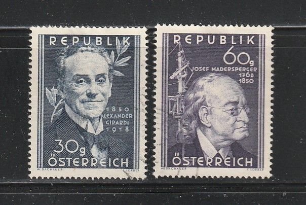 Austria 569, 571 U Famous People (D)