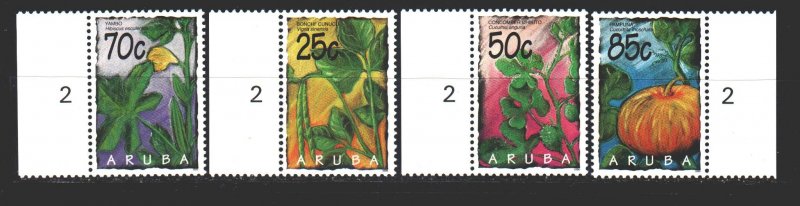 Aruba. 1995. 160-63. Vegetables, Pumpkins. MNH.