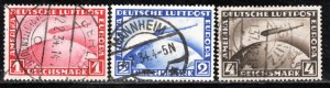 Germany Reich Scott # C35 - C37, used