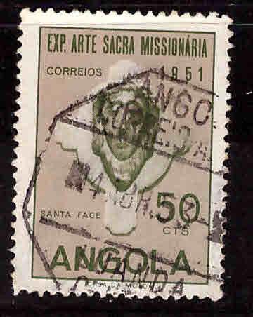 Angola  Scott 360 Used 1952 missionary stamp