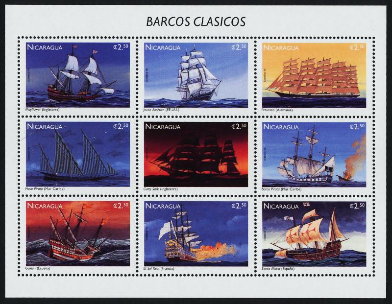 Nicaragua 2149-50 MNH Sailing Ships