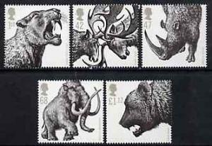 Great Britain 2006 Ice Age Animals perf set of 5 unmounte...