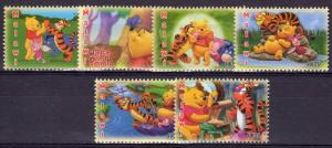 Malawi 2012  Winnie The Pooh/Disney Set (6) Perforated MNH