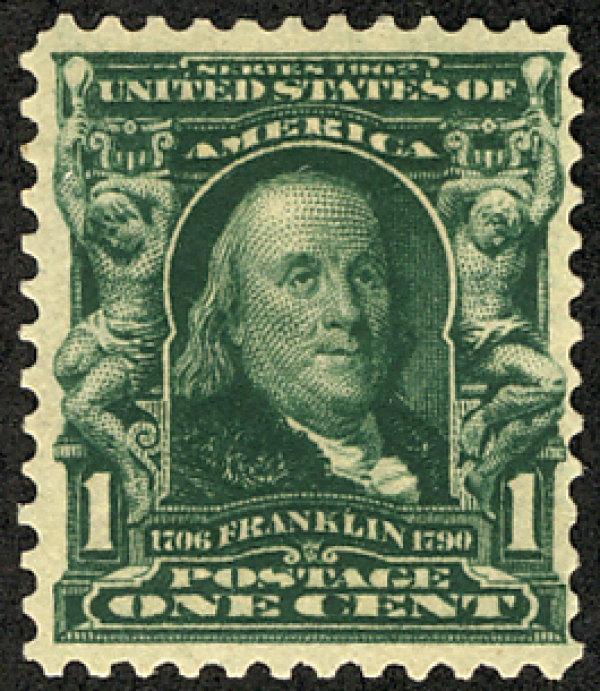 US #300 VF mint lightly hinged, wonderful centering,  deep rich bold color,  ...