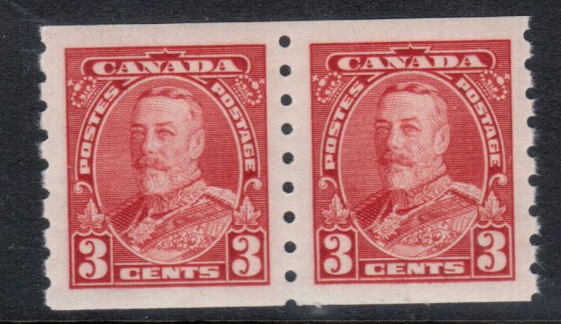 Canada #230 Extra Fine Never Hinged Coil Pair