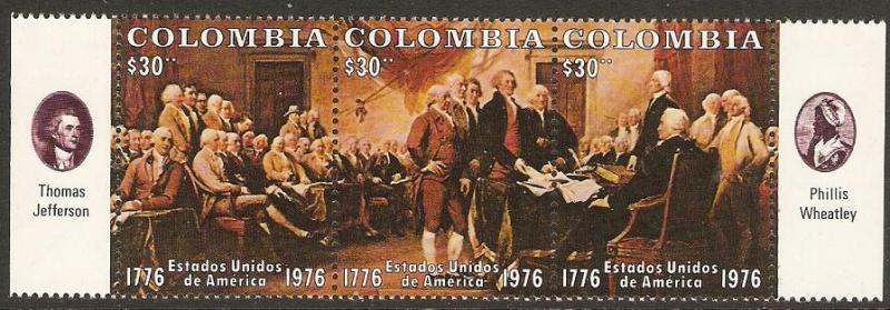 Colombia 1976 Scott 846 American Bicentennial MNH