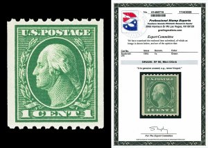 Scott 441 1914 1c Washington Coil Mint Single Graded XF 90 NH with PSE CERT