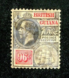 1916 British Guiana Sc # 189 used cv. $65 ( 9384 BCXX )