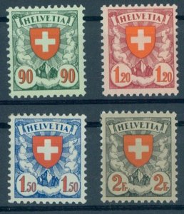 SWITZERLAND, ARMS 1933-34, UNUSED SET VERY FRESH, UNUSED LIGHT HINGED