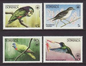 Dominica 827-830 Parrots MNH VF