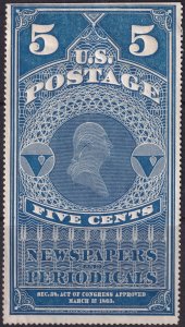 #PR5 Mint NG, F-VF, SE (CV $225 - ID36234) - Joseph Luft