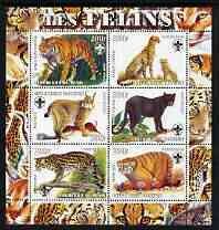 BENIN - 2003 - Wild Cats - Perf 6v Sheet - MNH - Private Issue