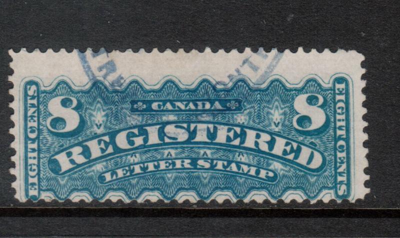 Canada #F3 Used Fine With Nice Oval Registered Cancel