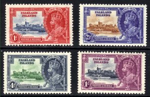 Falkland Islands 1935 KGV Silver Jubilee MM SG 140 & 141.Umm 139 & 142 ( C1424 )