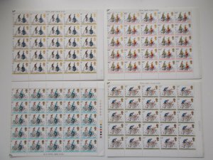 1978 Cycling Set of 4 in Complete Sheets of 100 U/M - Folded into 4 Cat £134