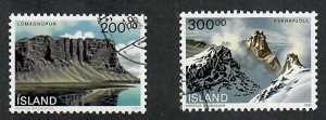 Iceland; Scott 714, 737; 1990-1; High values; Used