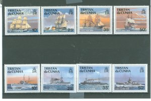 Tristan da Cunha #487-490/491-494  Single (Complete Set)