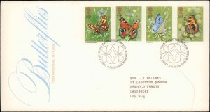 Great Britain, Worldwide First Day Cover, Butterflies