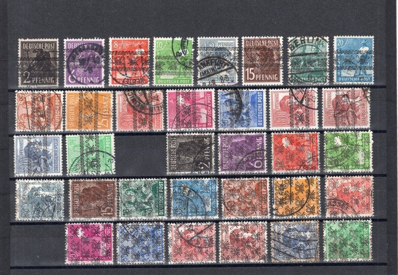 GERMANY AMERICAN BRITISH OCC 600-616 617-633 + 614a & 631a LOVELY USED 34 STAMPS