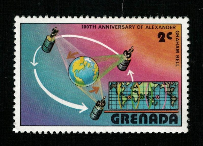 Space 1976 The 100th Anniversary of the First Telephone, Grenada 2c (TS-536)