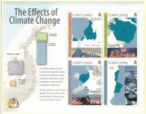 BRITISH ANTARCTIC 2009 Climate Change S/S; Scott 417, SG 510; MNH