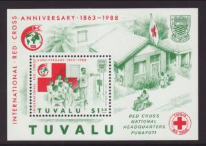 Tuvalu 489 Red Cross Souvenir Sheet MNH VF