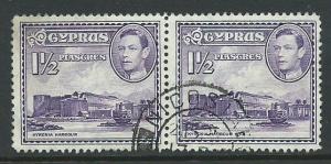 Cyprus SG 155a Fine Used Nice pair and cancel