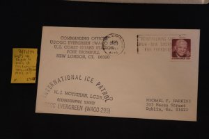 US 1402 on cover CGC Evergreen (Intl. Ice Patrol) to Dublin GA (#2405)