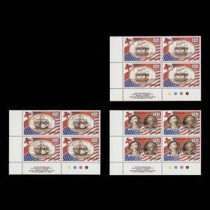 Tonga 1988 (MNH) USA Treaty of Friendship SPECIMEN plate blocks ...