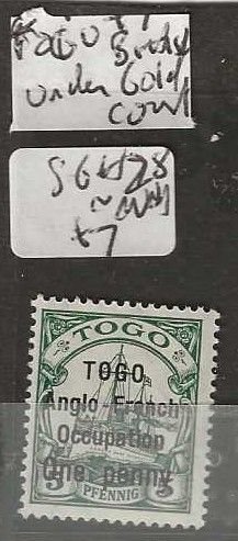 TOGO GOLD COAST   SGH28  BOAT 1D/5 PF       MNH        P0305A H
