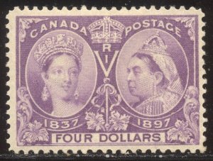CANADA #64 Mint BEAUTY - 1897 $4.00 Jubilee