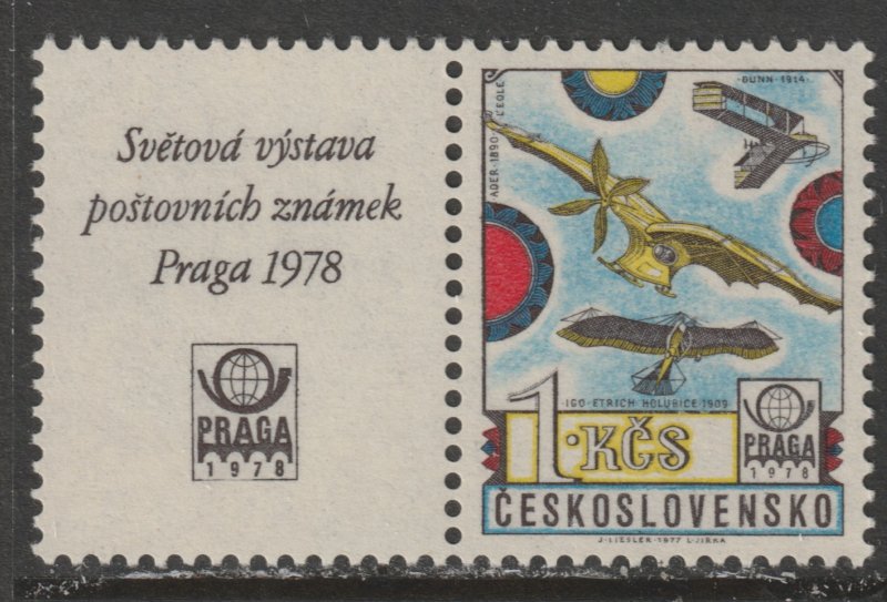 1977 Czech Rep - Sc C90 - MH VF - 1 single - Praga 78