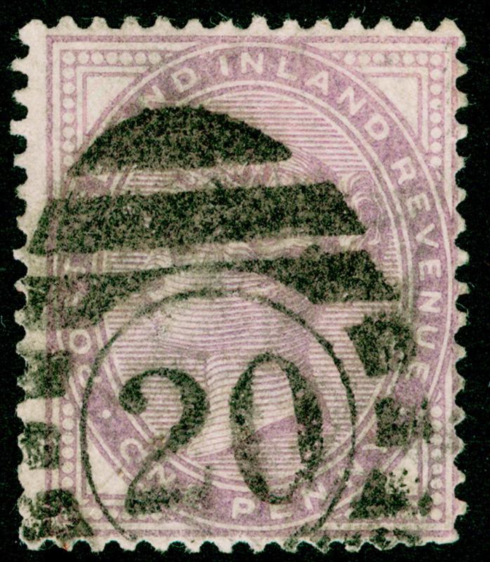 SG171, 1d pale lilac 14 DOTS, USED. Cat £30.