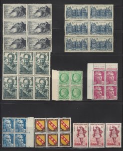 France Stamps Small Lot of All MNH XF Stamps (See Below for Scott Numbers)