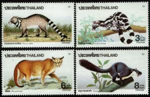 Thailand #1425-28  MNH - Wild Animals (1991)