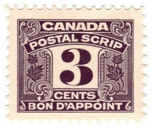 (I.B) Canada Revenue : Postal Scrip 3c