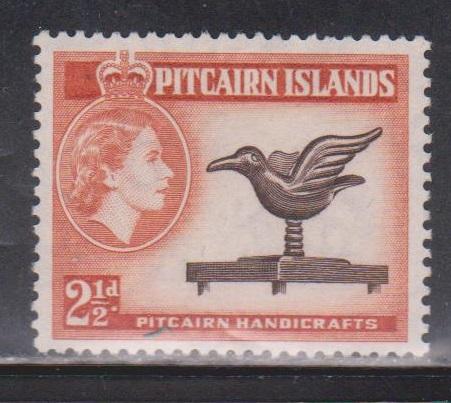 PITCAIRN ISLANDS Scott # 23 Mint No Gum - QEII & Handicrafts