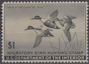 ZAYIX - 1945 US RW12 MNH Federal Hunting Permit Duck Stamp 112222-S13