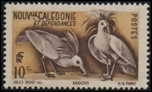 New Caledonia 276 - Mint-H - 10c Kagus (Birds) (1948)