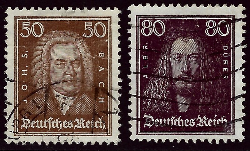 Germany 361-362 Used VF hr SC$13.25... Popular intrigue!