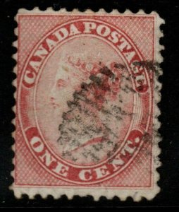 CANADA SG29 1859 1c PALE ROSE USED