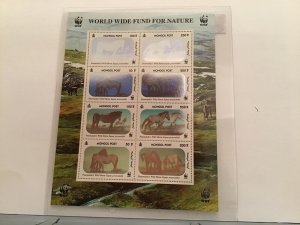 Mongolia  Hologram Horses  mint never hinged  stamps souvenir Sheet R23521 