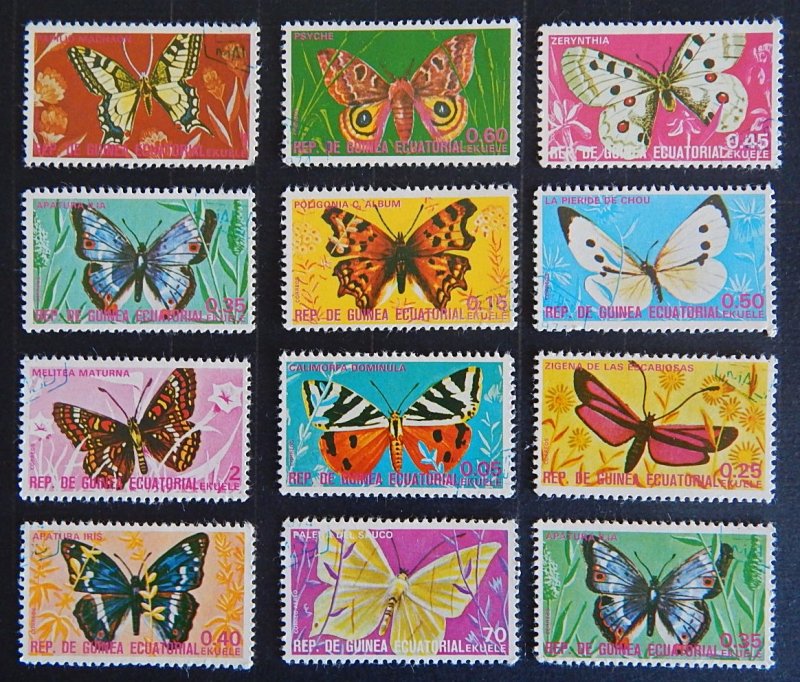 Butterflies, Equatorial Guinea, (2328-T)