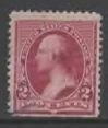 USA 219D: 2c Washington, MNH, SE, thin