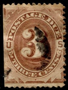 US Stamps #J3 USED PARCEL POST ISSUE