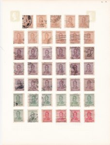 argentina stamps & cancel study page  stamps from 1917 ref r12988