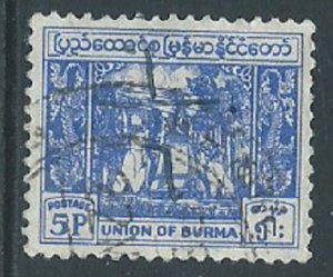 Burma, Sc #142, 5p Used