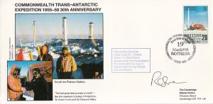 British Antarctic Territory FDC Sc 147 Signed Robert Swan Cachet South Ice Pl...